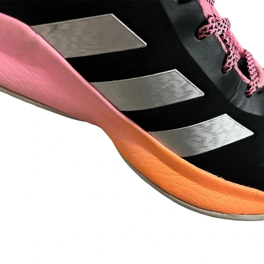 Adidas youth size 3 Shoes - Black, Pink, and Orange - Picture 8 of 10